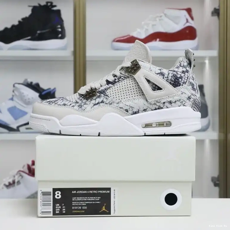 Jordan Air snakeskin Kimikick retro Jordan 4 0718